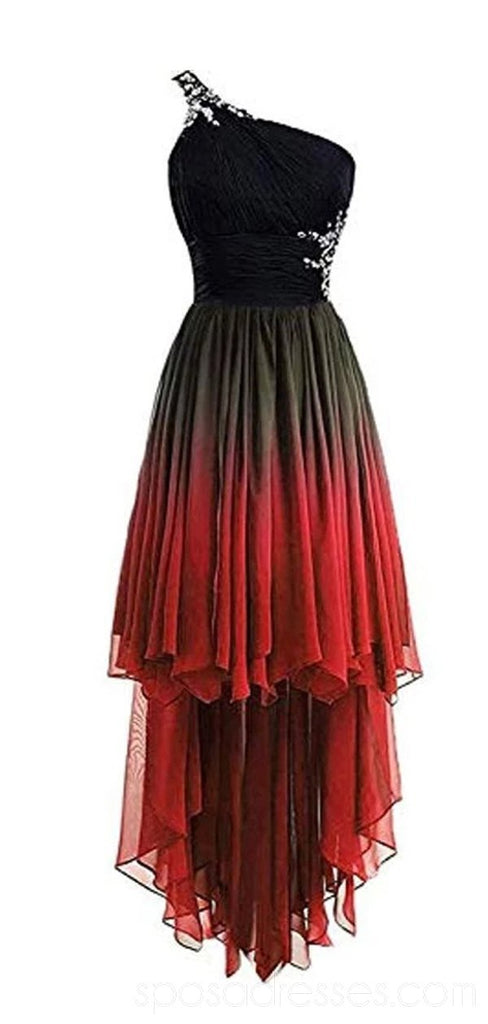 Une épaule la mousseline de soie d'Ombre le retour au foyer bon marché habille des robes de bal d'étudiants courtes en ligne, bon marché, CM787