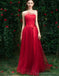 Le tulle de lacet rouge vif la demoiselle d'honneur bon marché mal assortie courte s'habille en ligne, WG537