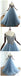 De l'épaule A-ligne perlée bleue poussiéreuse longues robes de bal d'étudiants du soir, 16 robes douces bon marché, 18413