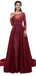 Μακριά Μανίκια Σκούρο Κόκκινο σε μεγάλο Βαθμό διακοσμημένα με Χάντρες Βραδινά Φορέματα Prom, Βράδυ Πάρτι, Φορέματα Prom, 12100