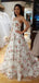 Αγαπημένα τρισδιάστατα φορέματα λουλουδιών A-line Long Evening Prom, Φόρεμα Prom Evening Party, 12337