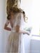 Plain Lace Cap Manches V-cou Robes de mariée bon marché en ligne, Robes de mariée en dentelle bon marché, WD476