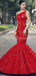One Shoulder Red Sequin Mermaid Abendkleider, Abendparty Abendkleider, 12267