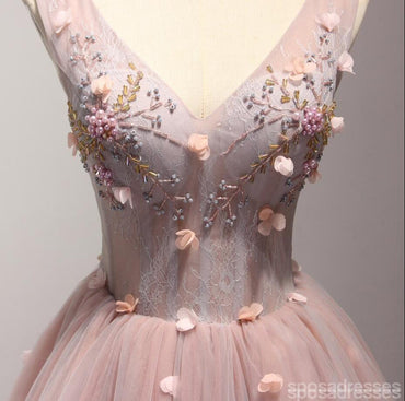 V ντεκολτέ ρουζ ροζ χάντρες Homecoming Φορέματα, προσιτές σύντομο Κόμμα κορσέ πίσω φορέματα Prom, τέλεια Homecoming Φορέματα, CM226