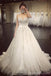 A Line Lace Crystal A line Robes de mariée, 2017 Luxurious Long Custom Robes de mariée, Robes de mariée abordables, 17112