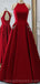 Arrières longues robes de bal d'étudiants du soir rouge vif ouvertes sexy, robes de bal d'étudiants du parti personnalisées bon marché, 18595