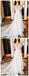 Σπαγγέτι ιμάντες V Neck Ivory Soft Tulle Φθηνά μακρά βραδινά φορέματα, φτηνά Sweet 16 φορέματα, 18367