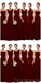 Αταίριαστα Σιφόν Σκούρο Κόκκινο Φτηνές Φτηνές Φτηνές Παράνυμφος Φορέματα Online, WG630