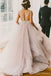 A line Scoop Neckline Organza Wedding Dresses,  2017 Long Custom Wedding Gowns, Affordable Bridal Dresses, 17115