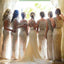 Populärer Sparkly Bling Flitter lange auf dem Verkaufshochzeitsgast kleidet formelle charmante Brautjungfernkleider, WG29 an