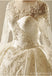 Manches longues Décolleté V en Dentelle Longue traîne Robes de Mariée, des Robes de Mariage, Mariage pas Cher Robes de Mariée, WD221