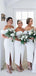 Short Off Shoulder Side Slit Bridesmaid Dresses Online, Cheap Bridesmaids Dresses, WG706