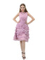 Τσιφόν Ροζ Βολάν Φθηνά Φορέματα Σε Απευθείας Σύνδεση, Φθηνά Φορέματα Μικρού Χορού, CM803