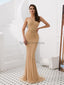 Χρυσό Κόσμημα σε μεγάλο Βαθμό Beaded Γοργόνα Βράδυ Φορέματα Prom, Βράδυ Πάρτι, Φορέματα Prom, 12078