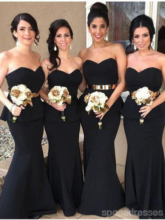 Γυναικεία σέξι γοργόνα Γλυκό καρδιά μπλε μπλε φθηνά φορέματα παράνυμφων γάμου, WG106