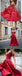 Κόκκινο Κεντητικής Μια γραμμή Στράπλες Μακρύ Έθιμο Φορέματα Prom Βραδιού, 17441