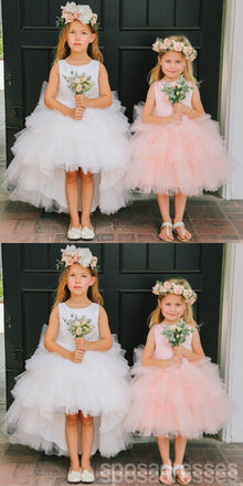 Tour de Neckline Hi-line Tulle Pixie Tutu Dresses, Cheap Flower Girl Dresses, FG015