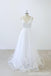 Το 2018 το Απλό V Λαιμό Δαντέλα Παρεκκλήσι Ουρά A-γραμμή Λευκή Γαμήλια Φορέματα σε απευθείας Σύνδεση, WD372