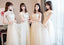 Lace Tulle Cute Long Bridesmaid Dresses, Cheap Bridesmaid Dresses, BD003