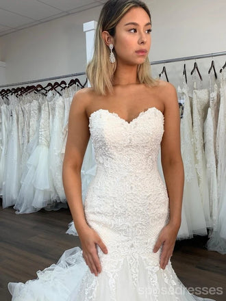 Φορέματα γάμου γοργόνα γλυκό σε απευθείας σύνδεση, φθηνά νυφικά, WD632