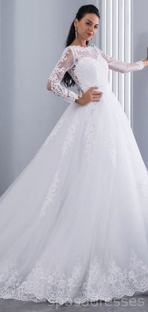 Manches longues amovibles dentelle robes de mariée bon marché en ligne, robes de mariée bon marché, WD498