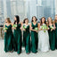 Nicht übereinstimmende smaragdgrüne Chiffon billige Brautjungfernkleider Online, WG631