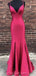 Sexy rückenfreie Meerjungfrau lange Abend Ballkleider, billige benutzerdefinierte Party Prom Kleider, 18605