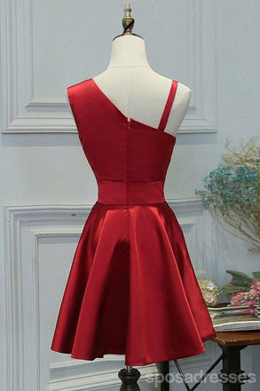 Κομψό απλό, μοναδικό κόκκινο, κοντό φθηνό φόρεμα για το σπίτι σας, CM565