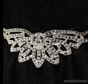 One Shoulder Black Homecoming Prom Dresses, Affordable Short Party Corset Back Prom Dresses, Perfect Homecoming Dresses, CM230