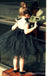 Δροσερό Μαύρο Τούλι Μικρό Κορίτσι Φορέματα, Προσιτές Λουλούδι Κορίτσι Φορέματα, Μικρό Μαύρο Φόρεμα, FG044