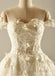 De hombro trajes de novia del cordón de la manga cortos, trajes de novia hechos a la medida, vestidos nupciales de boda baratos, WD224