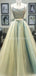 Sexy de Dos Piezas de cristal con Cuentas Verdes de Noche Largos vestidos de fiesta, Vestidos de Noche de Fiesta vestidos de fiesta, Vestidos 12316