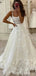 Correas de encaje A-line barato encaje vestidos de novia en línea, vestidos de novia baratos, WD624