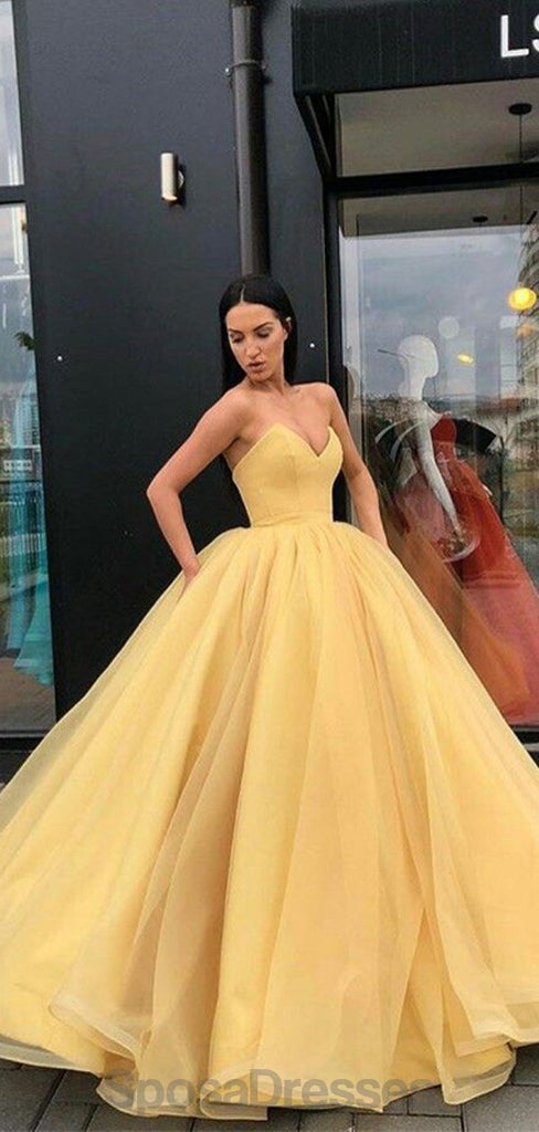 Γλυκιά μου Κίτρινο Φόρεμα Μπάλα Χρυσό Βράδυ Φορέματα Prom, Βράδυ Πάρτι, Φορέματα Prom, 12160