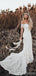 Off Shoulder Vintage Lace Mermaid Cheap Robes de mariée, Shore Sleeves Robes de mariée, WD432