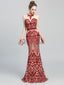 Jewel Sparkly Sequin Σέξι Γοργόνα Βραδινά Φορέματα Prom, Βραδινά Φορέματα Prom, 12066