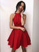 Απλό σέξι κόκκινο ανοιχτό πίσω φτηνά κοντό φόρεμα για το σπίτι σε απευθείας σύνδεση, CM614