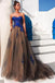 Schatz Royal Blue Lace Eine Linie lange Abend Prom Kleider, 17478