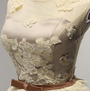 Δαντέλα Προκλητικός Δείτε Μέσω Homecoming Prom Φορέματα, Οικονομικά Κορσέ Πίσω Σύντομο Κόμμα Φορέματα Prom, Τέλεια Homecoming Φορέματα, CM238