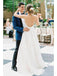 Vestidos de novia baratos de organza sin respaldo simples en línea, vestidos de novia baratos, WD491
