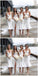Blanco Corto de Sirena Correas de Baratos Vestidos de Dama de honor en Línea, WG670