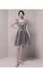 Πουπουλένια ασημένια πούλιες με φθηνά φθηνά Homecoming Φορέματα στο Διαδίκτυο, φθηνά κοντομάνικα φορέματα, CM772