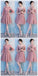 Σκονισμένο ροζ σιφόν ασυμφωνία απλή σύντομη παράνυμφος φορέματα σε απευθείας σύνδεση, WG514