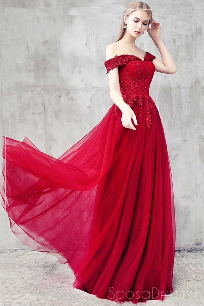 Από Τα Κόκκινα Φτηνά Μακριά Φορέματα Χορού Βραδιού Ώμων, Φτηνά Φορέματα Χορού Κόμματος Συνήθειας, 18583