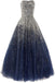 Vestidos de fiesta de la noche larga de la marina sin tirantes, 16 vestidos dulces personalizados, 18544