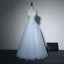 Χλωμός-το Μπλε Σέξι Σταυρός Πίσω από Δαντέλα διακοσμημένα με Χάντρες Φορέματα Prom Βραδιού, Δημοφιλή Δαντέλα Κόμμα Φορέματα Prom, Συνήθεια Μακριά Φορέματα Prom, Φτηνές Επίσημα Φορέματα Prom, 17179