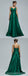 Green A-line Spaghetti Straps Side Slit Cheap Long Prom Dresses,12985