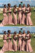 Mismatched Pink Mermaid Cheap Long Bridesmaid Dresses Online,WG1577
