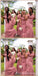 Pink Mermaid Off Shoulder Cheap Long Bridesmaid Dresses,WG1427