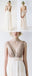 Από τον Ώμο Τοπ με Παγιέτες Φόρεμα Β-Λαιμών Junior Αρκετά Μακριά Φορέματα Παράνυμφων με το Τόξο, WG05